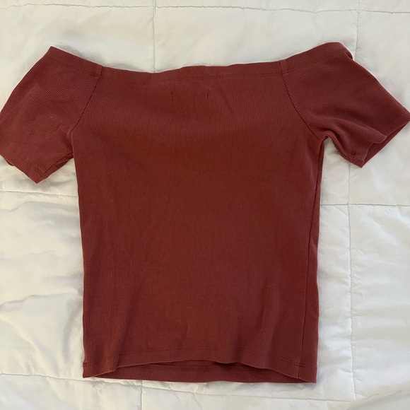 Abercrombie & Fitch off shoulder ribbed top size M - Picture 2 of 5